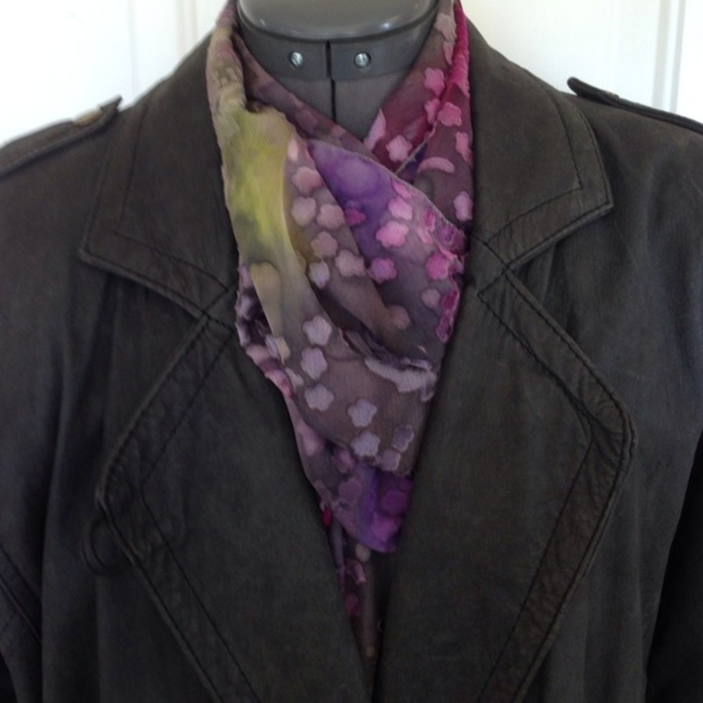 split End Ltd vintage genuine leather crop jacket. - Picture 3 of 4